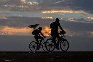 دوچرخه‌سوار ناجا به کربلا رسید