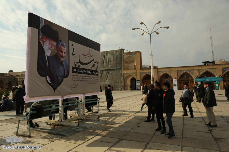 خروش مردم قزوين در محكوميت ترور سردار سليمانی