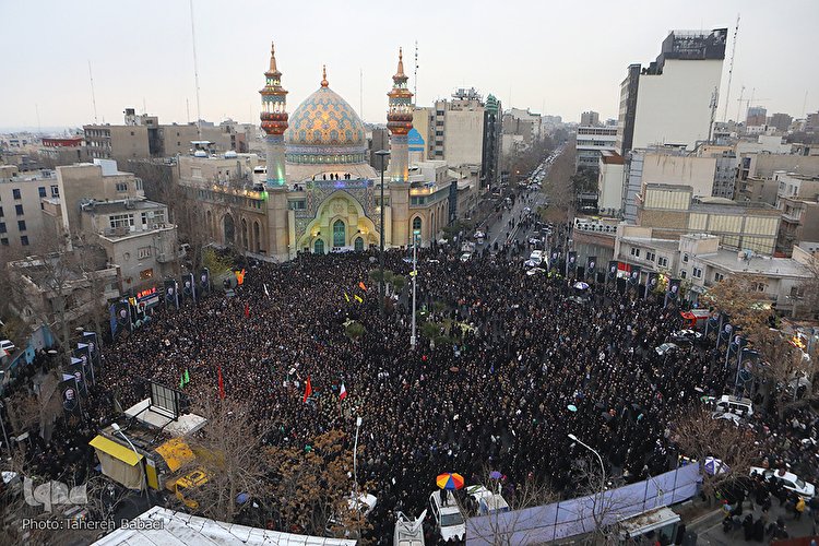 بزرگداشت سپهبد شهید قاسم سلیمانی در میدان فلسطین تهران