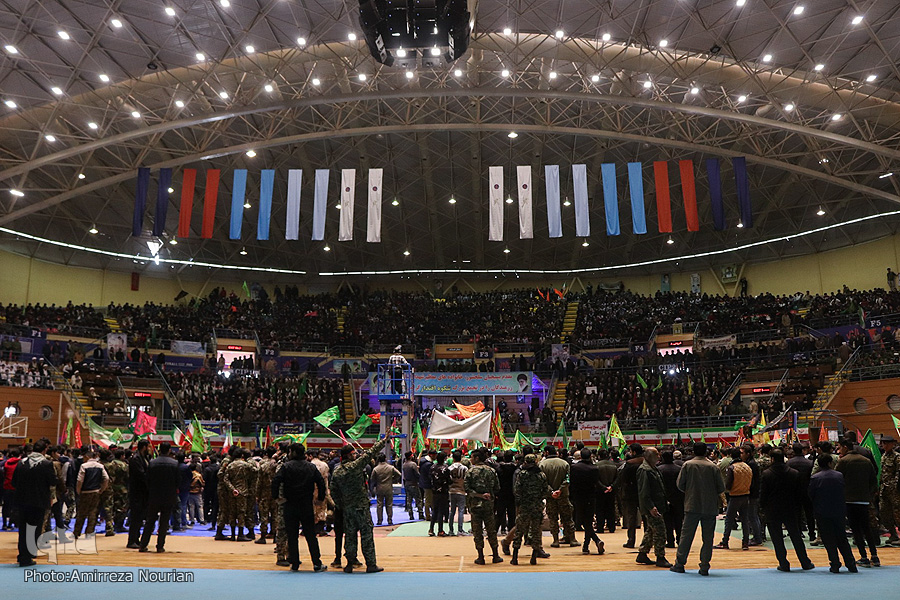 تجمع بسیجیان اردبیل به‌مناسبت سالروز تشکیل بسیج