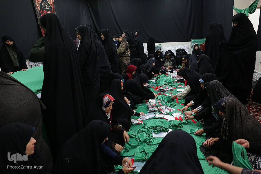 آغاز دوخت لباس به نام حضرت علیاصغر (ع) در قزوین آغاز دوخت لباس به نام حضرت علیاصغر (ع) در قزوین