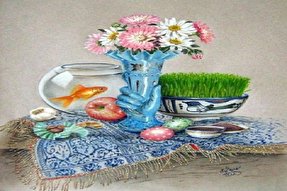 نمایی از ایده‌های بانوان اردبیلی در چیدمان سفره هفت‌سین + عکس