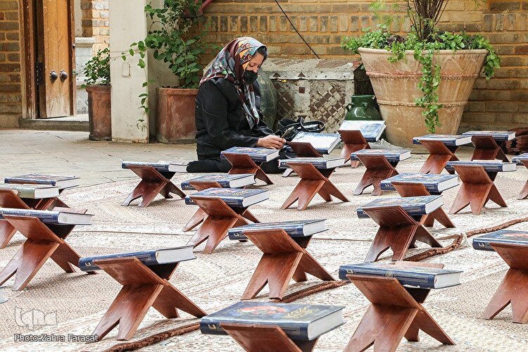 ترتیل‌خوانی قرآن در محله عودلاجان تهران