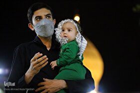 حسینیه ایران؛ عزاداری شب اول محرم در حرم شاهچراغ(ع)‎‎