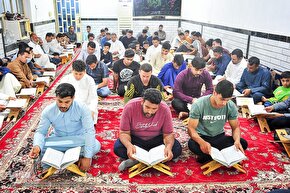 عکس | جزءخوانی قرآن در دارالقرآن شهید عبیات حمیدیه