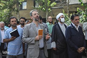 فیلم | حضور قرآنیان در تجمع محکومیت هتک حرمت قرآن