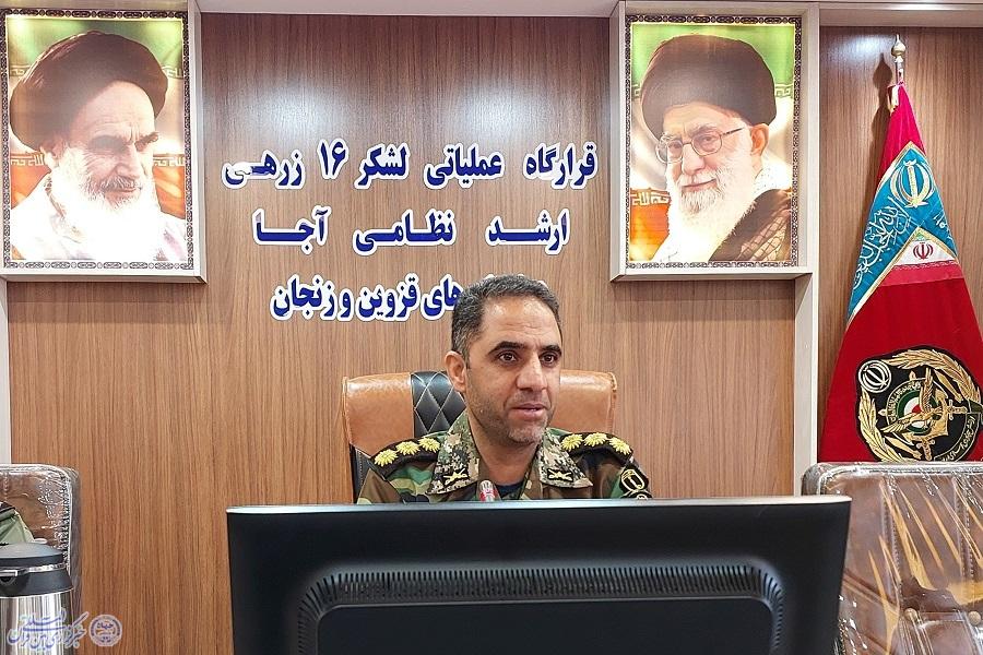 خانجانی ارشد نظامی آجا در استان قزوین و زنجان