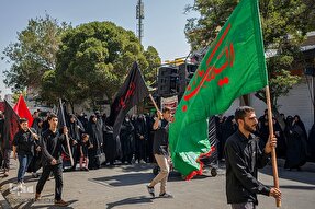 قزوین در عزای سالار شهیدان سیاه پوش شد