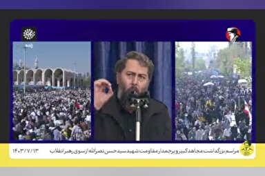 فیلم | شعرخوانی احمد بابایی در جمعه نصر