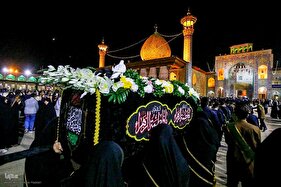 تشیع نمادین حضرت زهرا (س) در شاهچراغ(ع)
