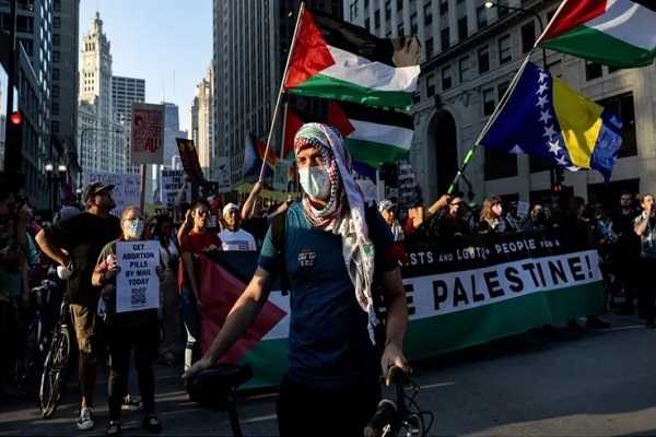 برپایی تظاهرات همبستگی با مردم فلسطین در گوشه و کنار جهان