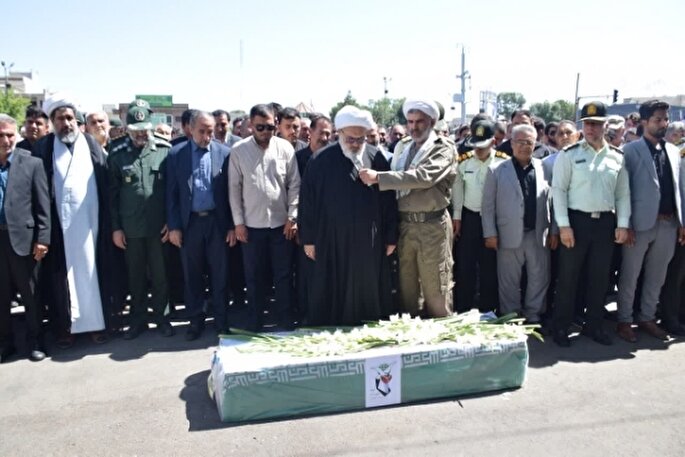 تشییع پیکر یکی از شهدای حمله متجاوزانه رژیم صهیونیستی در میاندوآب