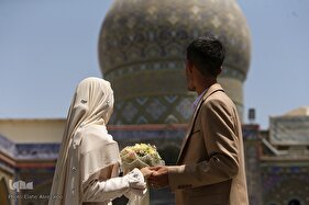 مراسم ازدواج جوانان در جوار بارگاه عبدالعظیم(ع)