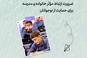 طرح | ضرورت ارتباط مؤثر خانواده و مدرسه برای حمایت از نوجوانان