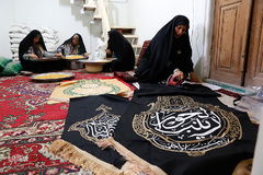 سیاهپوش شدن شهر قزوین