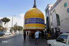 سیاهپوش شدن شهر قزوین