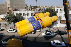 سیاهپوش شدن شهر قزوین