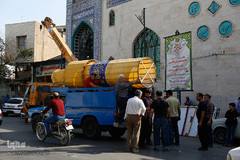 سیاهپوش شدن شهر قزوین