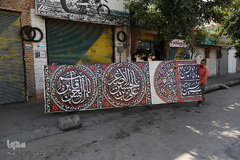 سیاهپوش شدن شهر قزوین