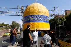 سیاهپوش شدن شهر قزوین