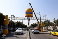 سیاهپوش شدن شهر قزوین