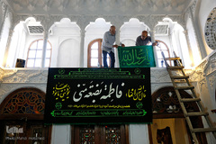 سیاهپوش شدن شهر قزوین