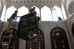 سیاهپوش شدن شهر قزوین