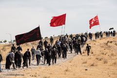 راهپیمایی جاماندگان اربعین در قزوین