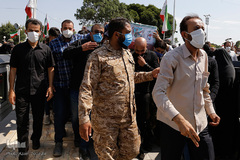 تشییع شهید بسیجی امیرحسین علیخانی در قزوین