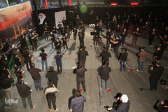 عزاداری شب های محرم در هیئت شهدای قزوین‎