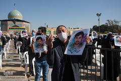 مراسم وداع با شهید مدافع حرم «زکریا شیری» در قزوین