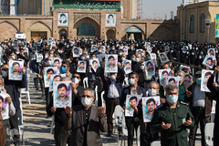 مراسم وداع با شهید مدافع حرم «زکریا شیری» در قزوین