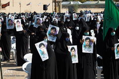 مراسم وداع با شهید مدافع حرم «زکریا شیری» در قزوین