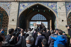 مراسم وداع با شهید مدافع حرم «زکریا شیری» در قزوین