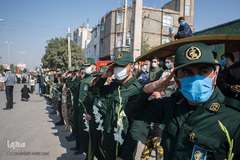 تشییع و خاکسپاری شهید «زکریا شیری» در شهر اقبالیه استان قزوین‎