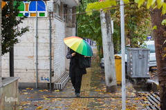 بارش اولن برف پاییزی در قزوین