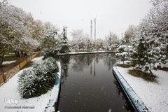 بارش اولن برف پاییزی در قزوین