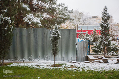 بارش اولن برف پاییزی در قزوین