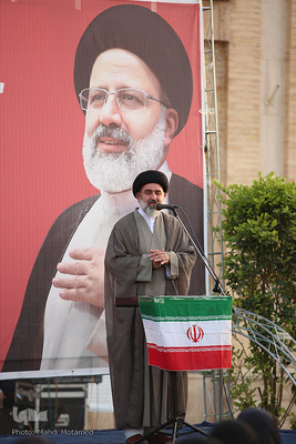 جشن پیروزی هواداران سید ابراهیم رئیسی در قزوین