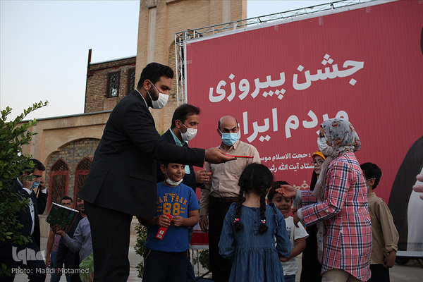 جشن پیروزی هواداران سید ابراهیم رئیسی در قزوین