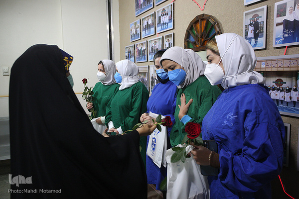تقدیر از کادر درمان به همت بسیج رسانه قزوین‎‎