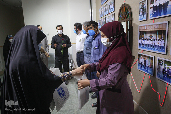 تقدیر از کادر درمان به همت بسیج رسانه قزوین‎‎