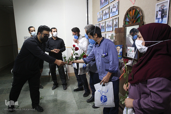 تقدیر از کادر درمان به همت بسیج رسانه قزوین‎‎