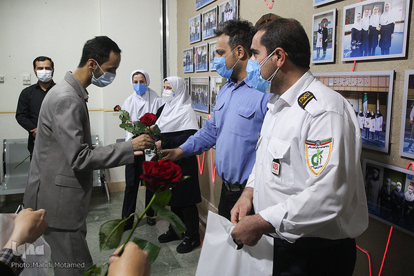 تقدیر از کادر درمان به همت بسیج رسانه قزوین‎‎