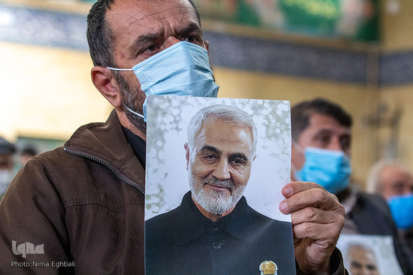 مراسم دومین سالگرد شهادت سردار قاسم سلیمانی در قزوین‎‎