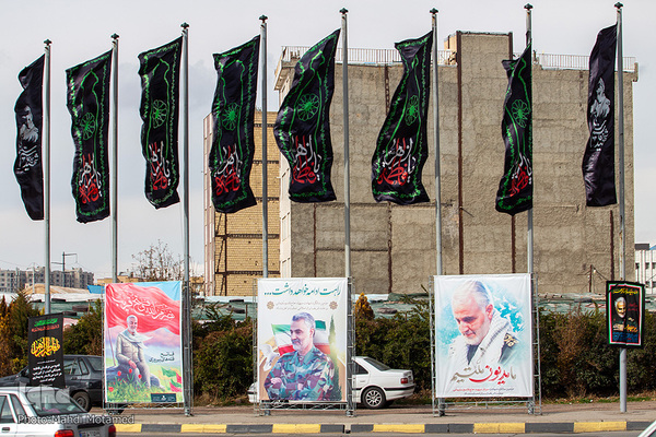 حال و هوای شهر قزوین در دومین سالروز شهادت حاج قاسم سلیمانی‎‎