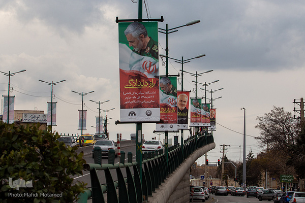 حال و هوای شهر قزوین در دومین سالروز شهادت حاج قاسم سلیمانی‎‎