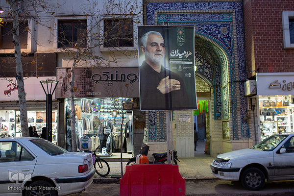 حال و هوای شهر قزوین در دومین سالروز شهادت حاج قاسم سلیمانی‎‎