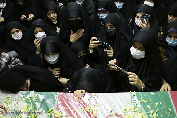 وداع با شهدای تازه تفحص شده قزوینی‎‎