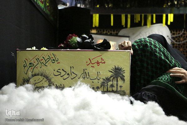 وداع با شهدای تازه تفحص شده قزوینی‎‎